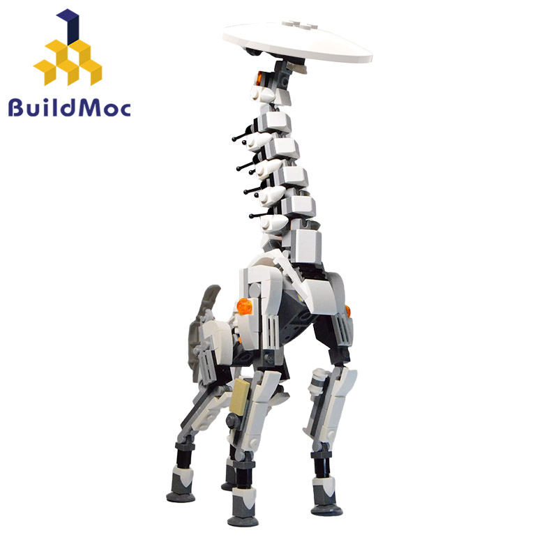 BuildMoc Tallnecks モンスタービルディングブロックキットゲーム Horizo​​n ゼロ首の長い獣恐竜レンガのおもちゃ子供大人のギフト