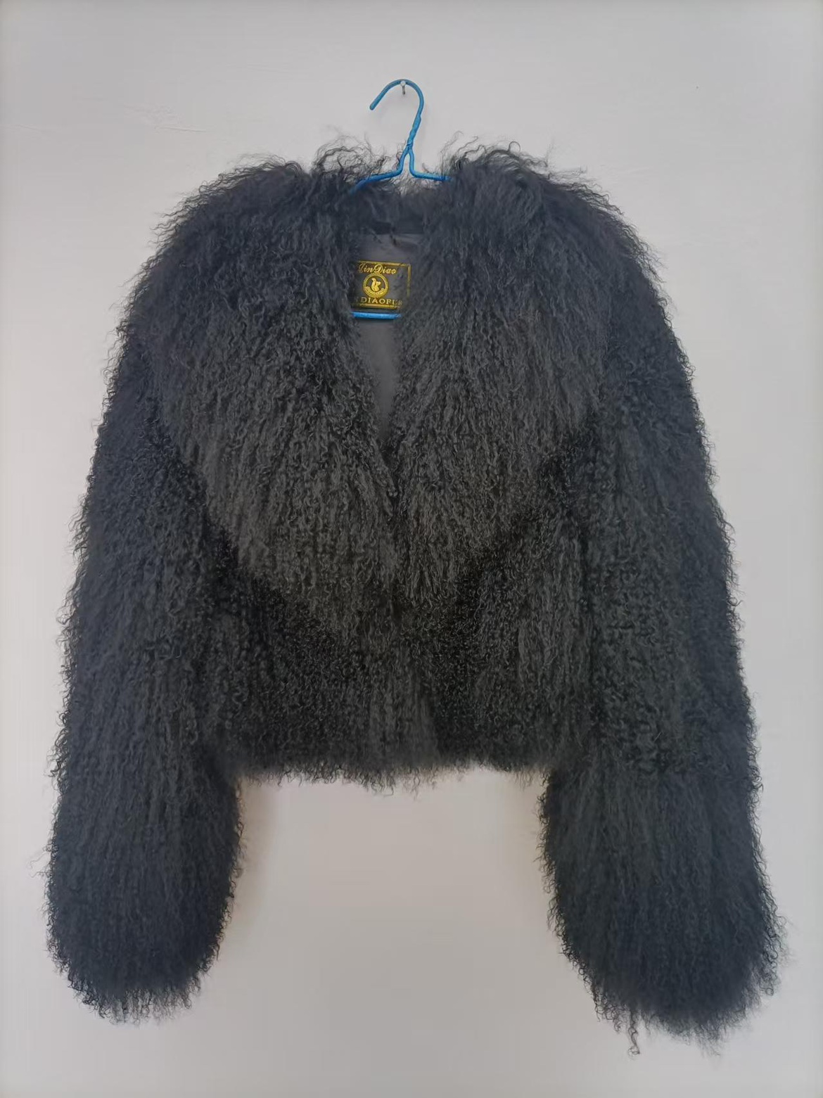 Dames Echt Mongolië Schapenbont Jas Elegant Wit Pluizig Effen Dikker Warme Lange Mouwen Jassen Winter Chic Overjas