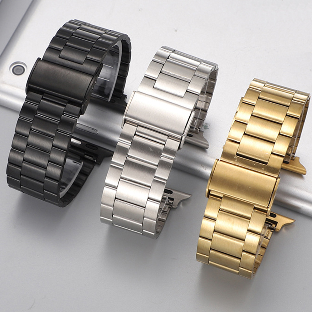 für Apple Watch Band Ultra 1/2 49 mm 45 mm 44 mm 42 mm 41 mm 40 mm 38 mm Edelstahlarmband für iWatch SE 9 8 7 6 5 4 3 2 1 Armband