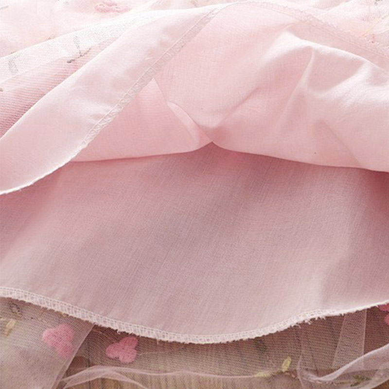 Verão novo vestido floral de princesa para meninas, roupas infantis para festa de casamento