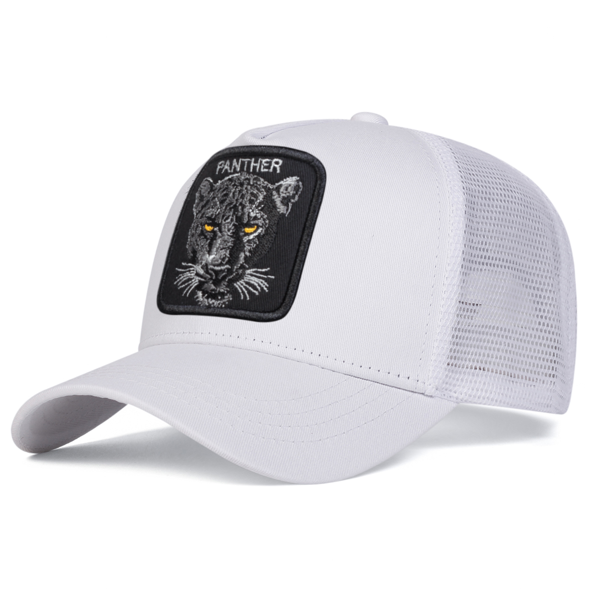 Unisex PANTHER Embroidery Baseball Net Caps Spring and Summer Outdoor Adjustable Casual Hats Sunscreen Hat