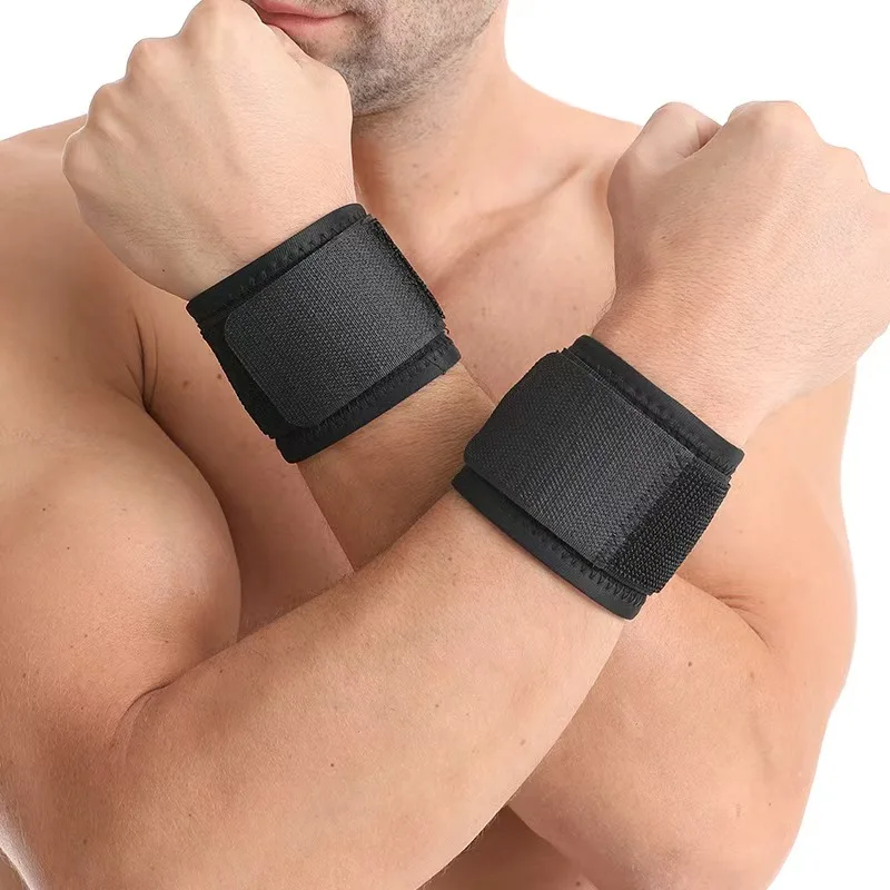 Protector de muñeca para fitness, envoltura de presión, protector de vendaje elástico para bádminton y baloncesto para hombres y mujeres