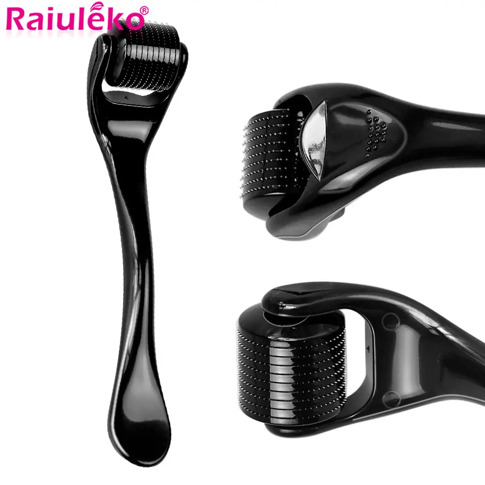 Tiến Sĩ 540 Derma Roller Titan Cho Râu Lông Mọc Tăng Trưởng Mesoroller Mặt Máy Chăm Sóc Da Đen Microniddle Lăn Kim