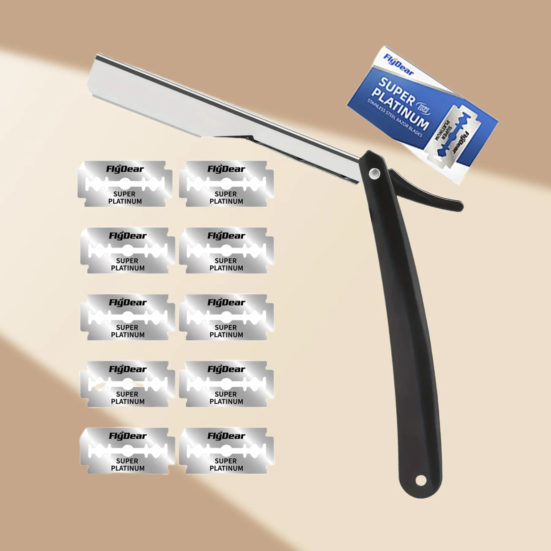 Rasoio manuale portatile pieghevole Accessori per parrucchieri Parrucchiere per principianti Adatto per donne Rasoio per sopracciglia Rasoio di sicurezza
