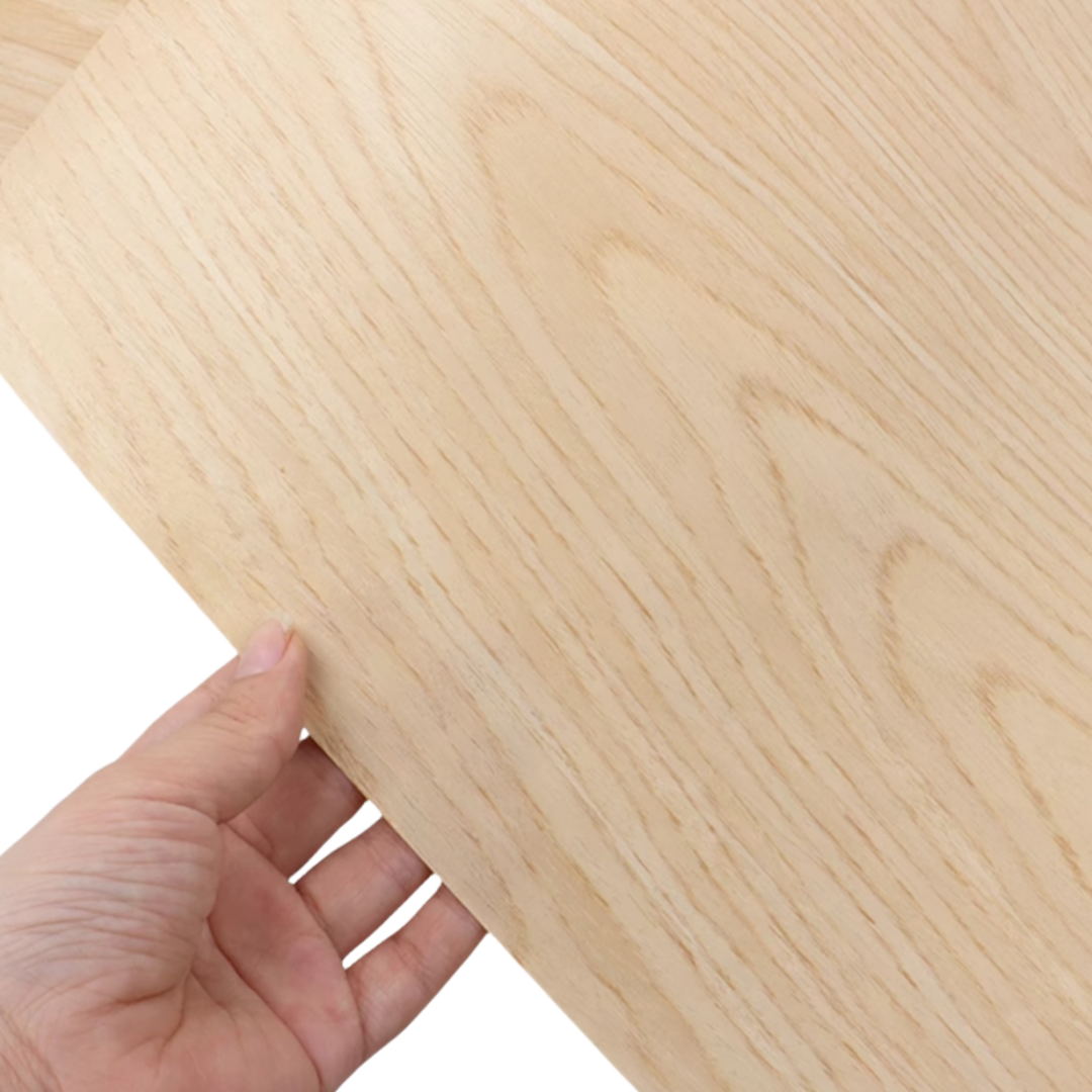 L:2.5meters Width:580mm T:0.25mm White Oak Textured Tech Wood Veneer Speaker Guitar and Vehicle Interior DIY Home Decoration