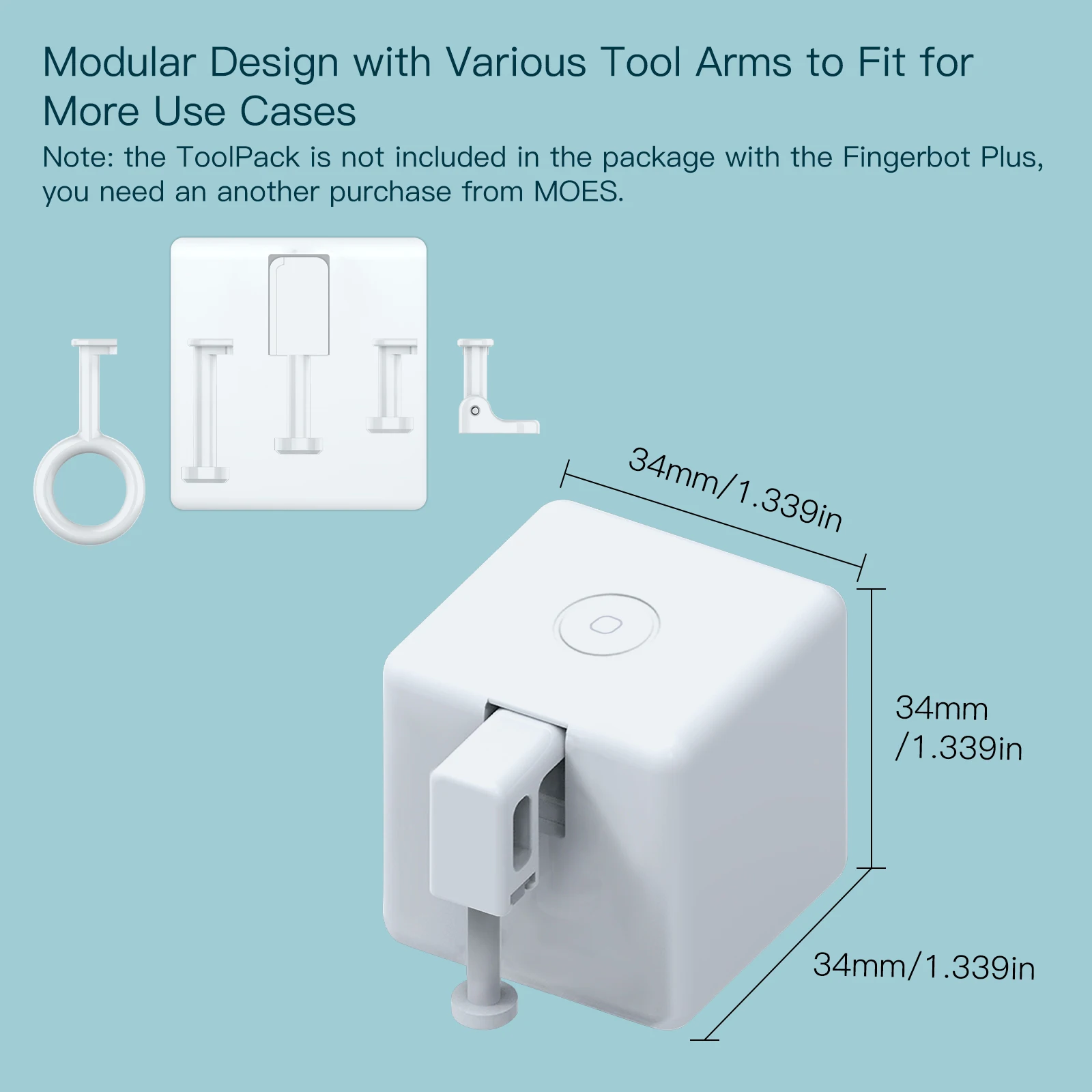 Moes Tuya Fingerbot Button Pusher New Bluetooth finger robot Smart Life App automatic switch Voice Control Alexa Google Home