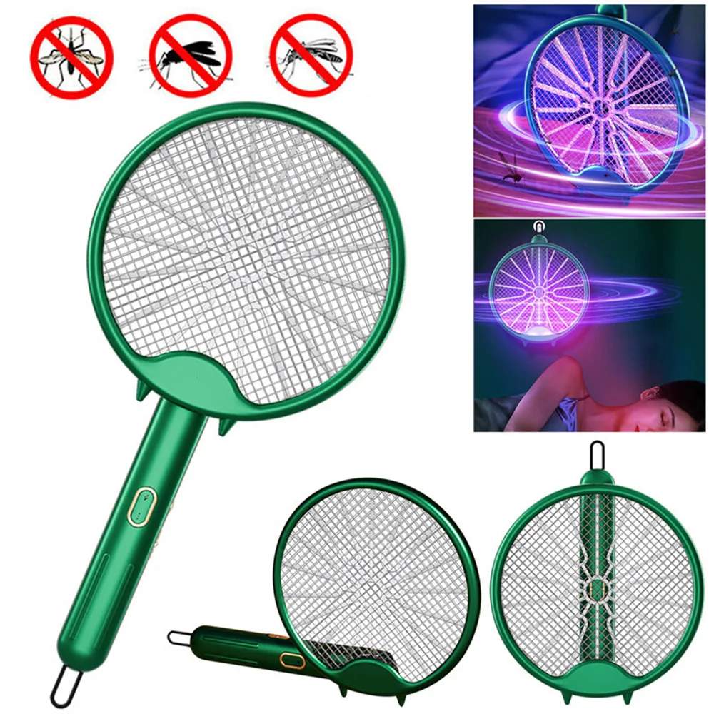 3000 V elektrische Mückenschläger-Mückenvernichtungslampe, USB wiederaufladbar, faltbar, Mückenschutzlampe, Klatsche, Fliegenklatsche