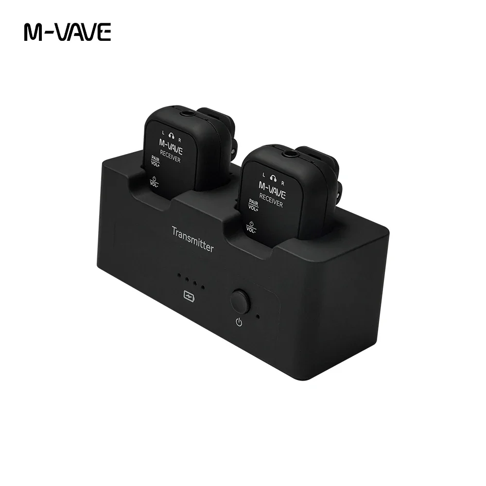 M-VAVE WP-12 2,4G auricular inalámbrico Monitor sistema de Audio transmisión estéreo Mono grabadora receptor transmisor recargable