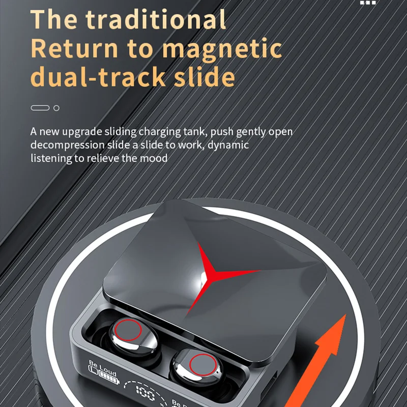 Cuffie wireless M90 TWS Auricolari Bluetooth Touch Control Auricolari sportivi Cuffie da gioco stereo Hi-Fi con microfono per smartphone
