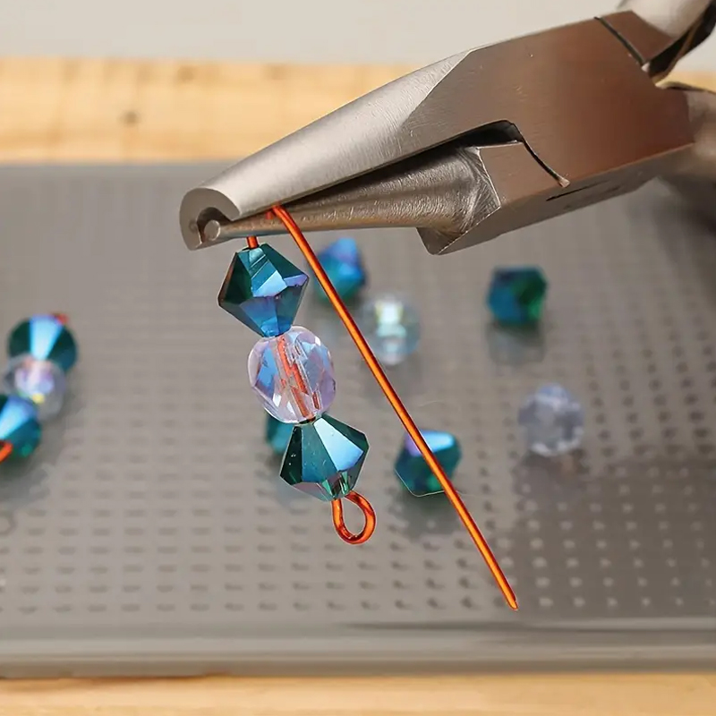 Pince concave ronde professionnelle, utilisée pour les bijoux, mini outils de boucle de fil de précision, outils manuels idéaux pour le bricolage, 4.72"