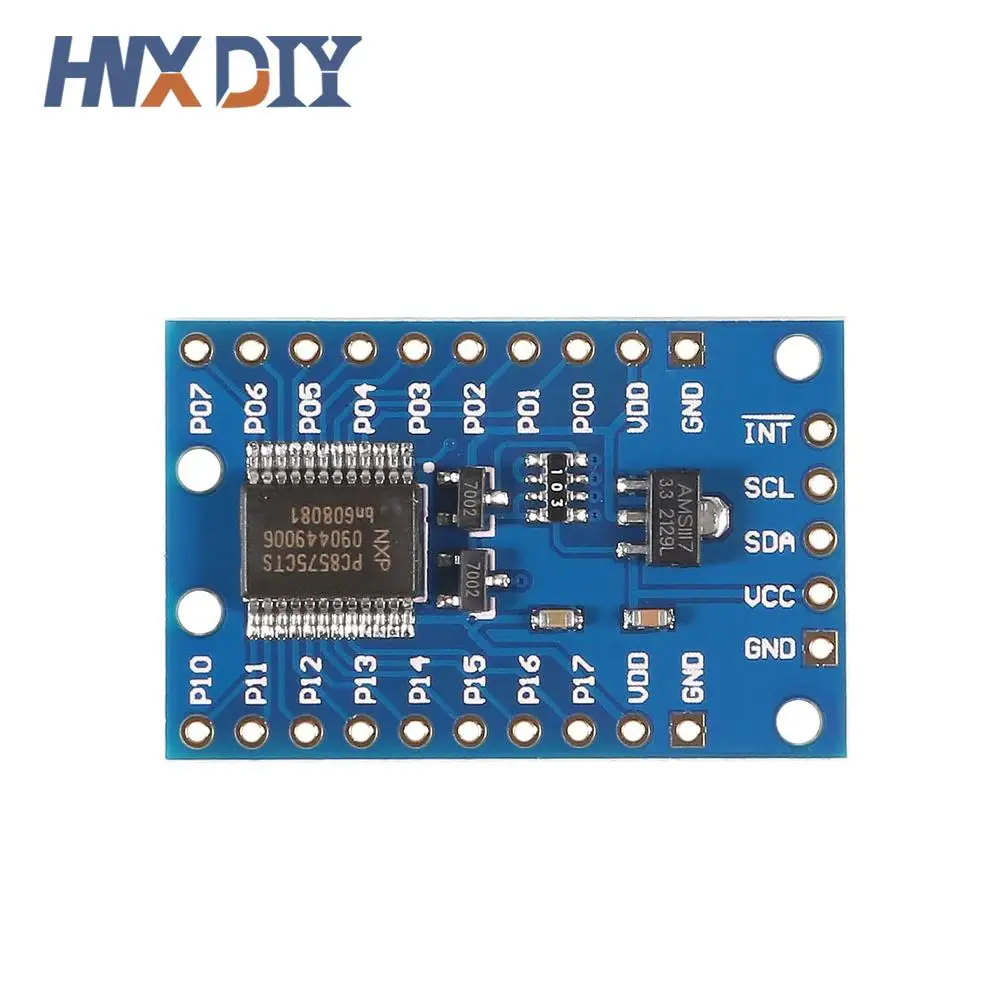 Módulo PCF8575, placa expansora de puerto IO de expansión DC 2,5-5,5 V, control de comunicación I2C, 16 puertos IO para Arduino, 1-10 Uds.