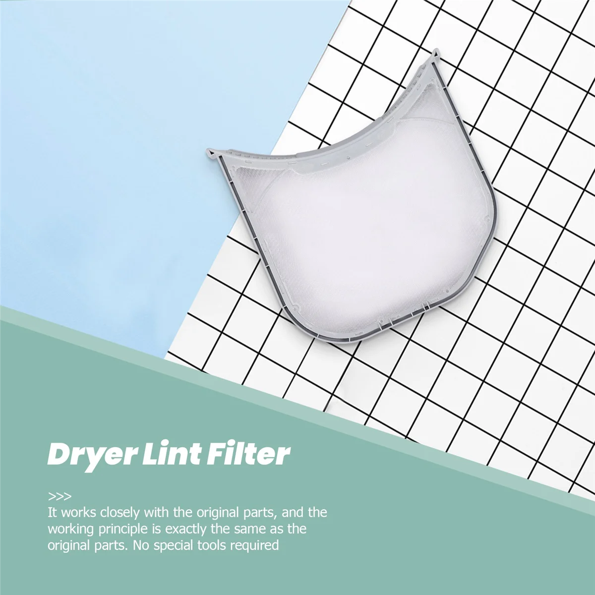 BABQ Dryer Lint Filter Assembly ใช้งานได้กับ LG Electronics ADQ 56656401   ตัวกรองหน้าจอผ้าสําลีเครื่องเป่า