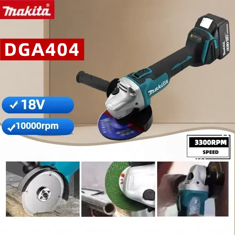 Makita DGA404 Brushless Electric Angle Grinder Cordless Polishing Cutting Machine  For Makita 18V Battery Power Tools