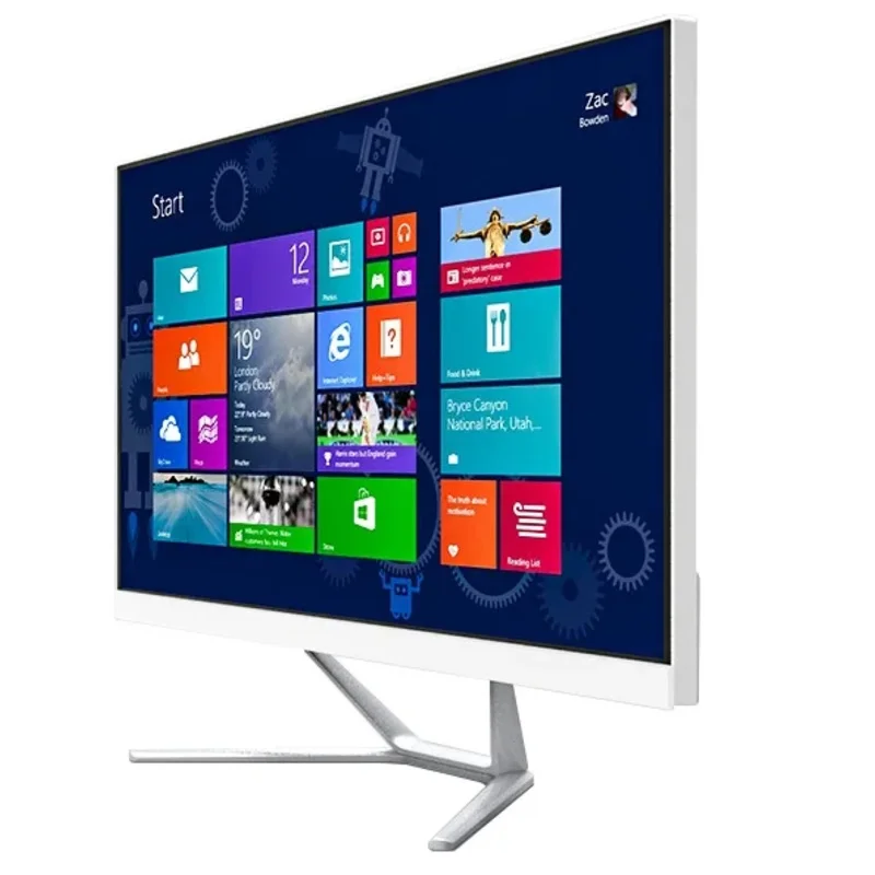 ผู้ผลิตชุด In One Gaming คอมพิวเตอร์ All-in-one Pc จีน I3 I5 I7 I9 21.5 23.8 Touch Desktop สีดําทั้งหมดธุรกิจ SSD แจ็ค 3.5