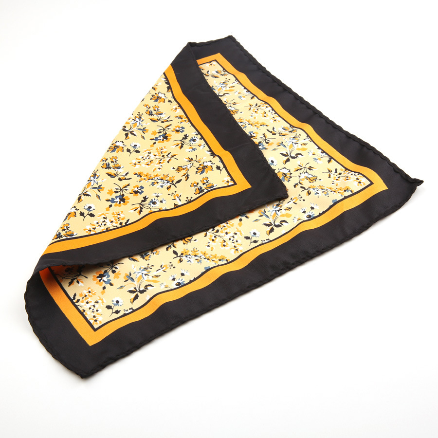 Serviette de poitrine mouchoir de poche trempée pour hommes, mouchoir imprimé, petit carré, robe formelle rétro, accessoires