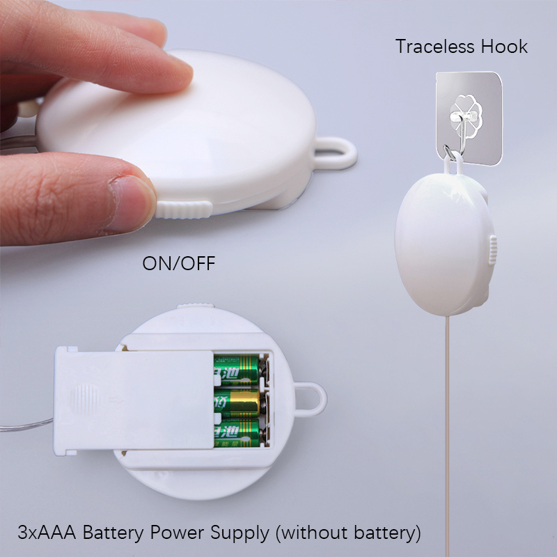 Weihnachts-LED-Licht, 3D-farbige Zeichnung, Atmosphärenbeleuchtung, für Neujahr, Urlaub, Türbehang, Fenster, Wand, Heimdekoration