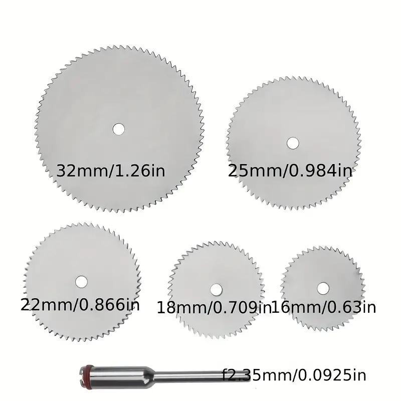 6Pcs Mini Circular Saw Blade Electric Grinding Cutting Disc Rotary Tool for Dremel Metal Cutter Power Tool Wood Cutting Discs