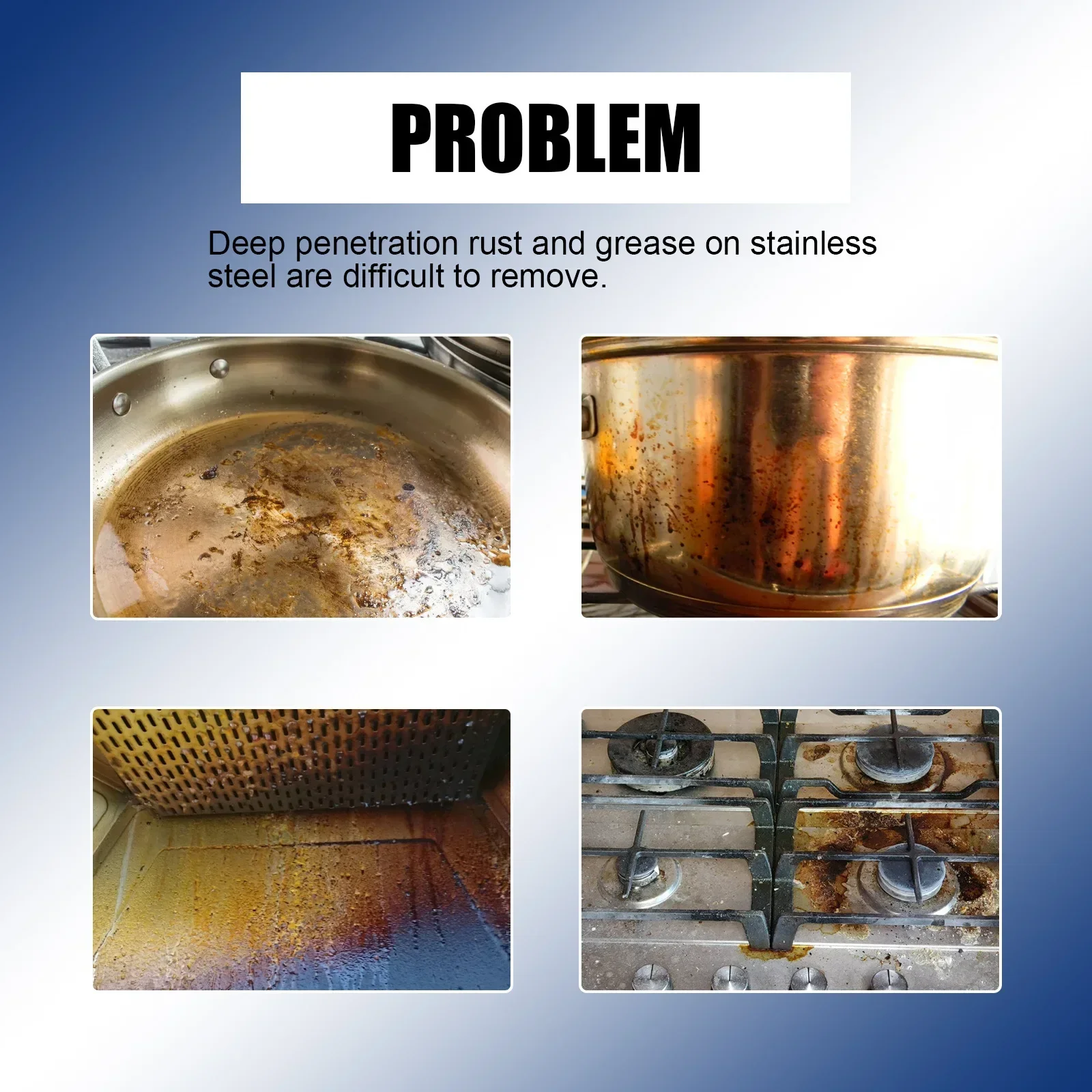 100ml Stainless Steel Cleaning Cream Kitchenware Stain Dirt Cleaner Washing Pot Bottom Scale Pan Rust Removal