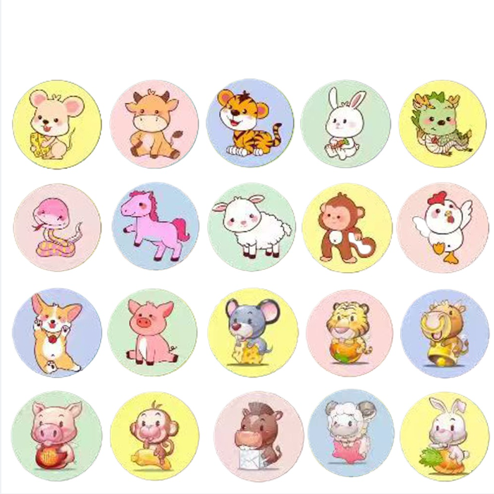 50 шт./компл., мультяшные мини-пластыри для детей, полоски для инъекций ран, водонепроницаемые круглые пластыри, повязки для первой помощи