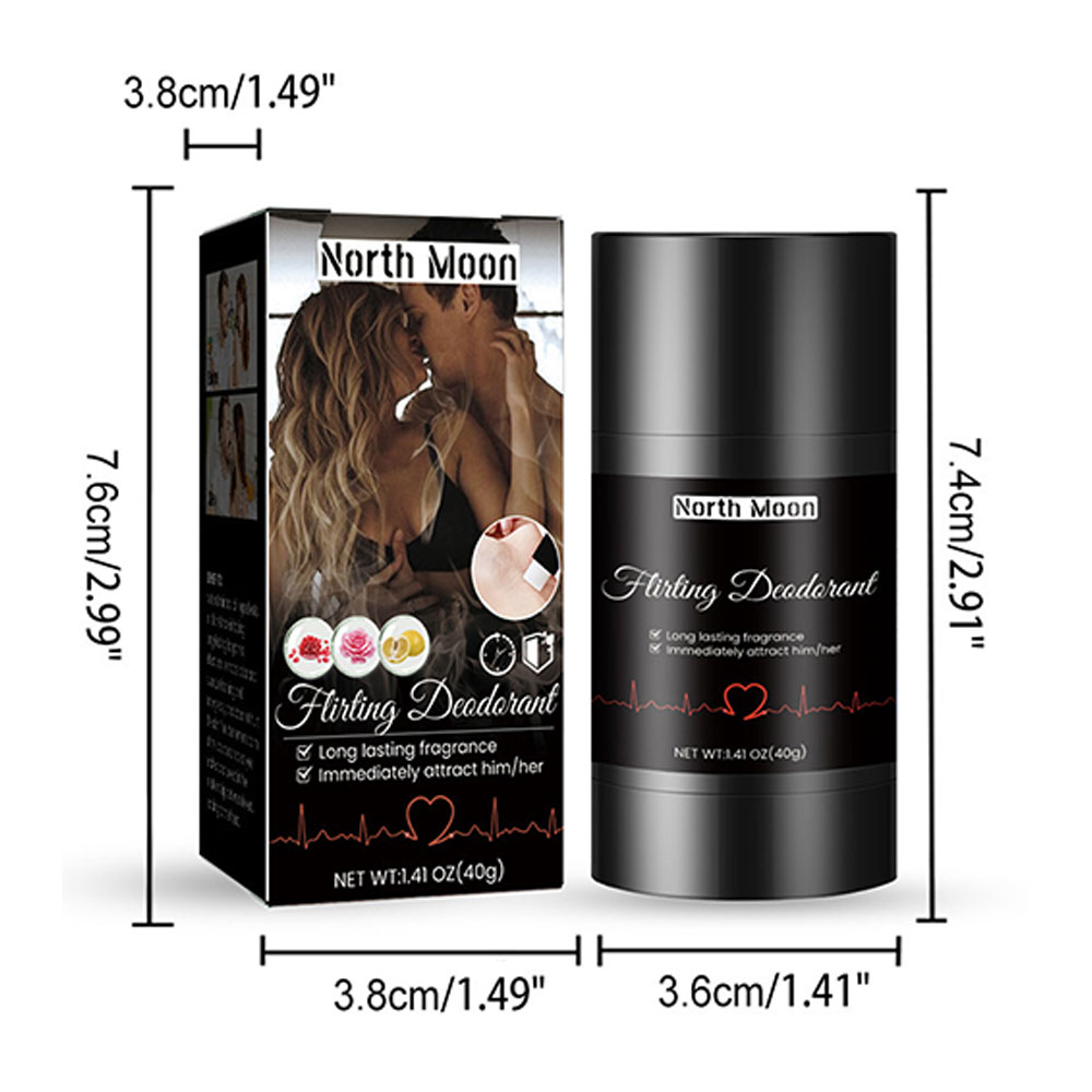 เร้าอารมณ์ฟีโรโมน Solid Balm ส่วนผสมที่ปลอดภัยกลิ่นหอมสําหรับผู้หญิงผู้ชายฮอร์โมน Release 40g