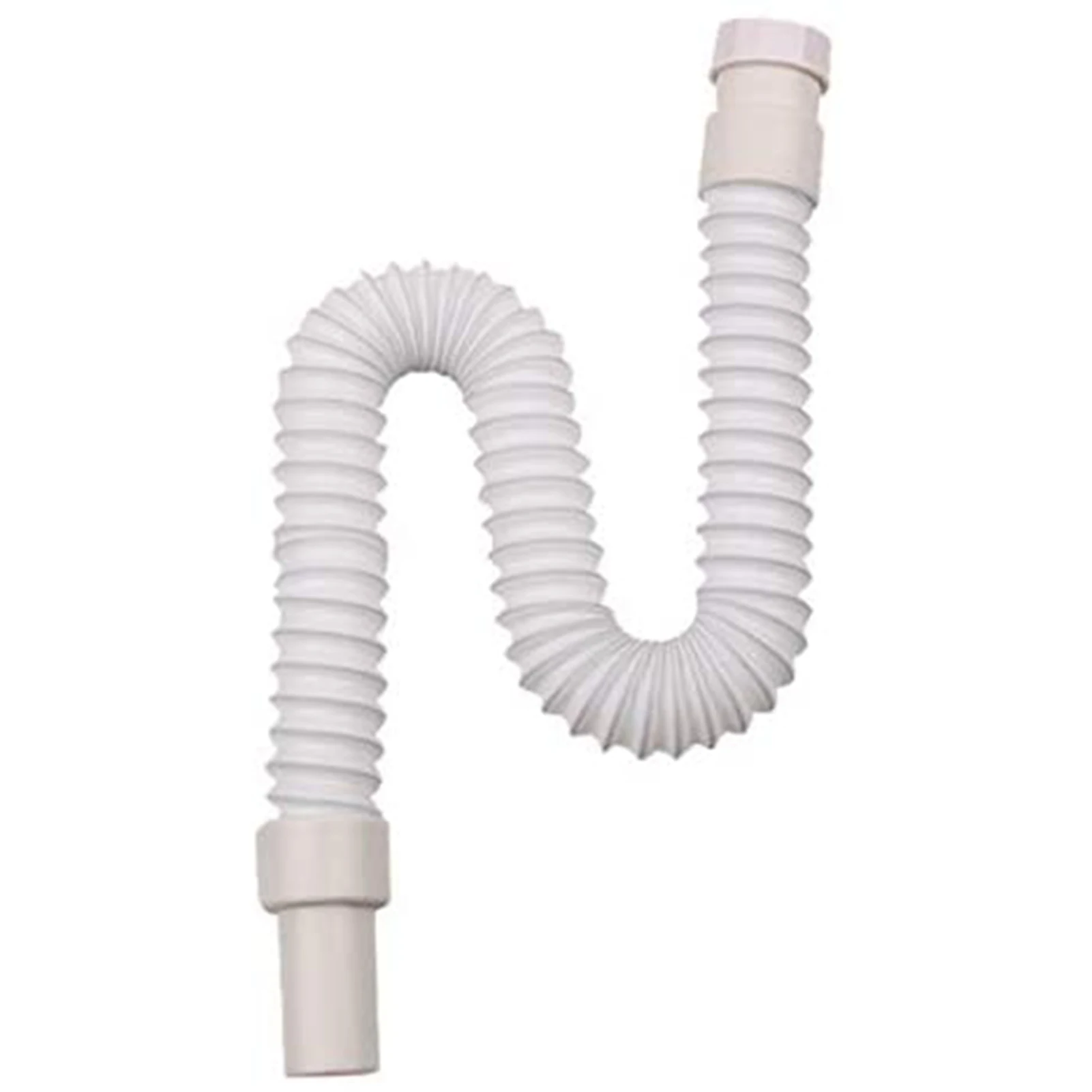 Tuyau d'Évier de Cuisine Flexible et Extensible, Blanc, 1 Paquet, Tube de Proximité, Lavabo, Immunisation, Eau de Pluie, Bec betérieur