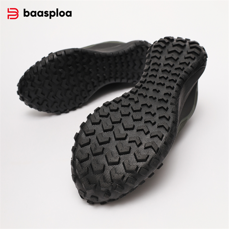 Baasploa, nuevos zapatos de senderismo para hombre, zapatillas antisalpicaduras de agua para exteriores, zapatillas informales cómodas para hombre, zapatillas antideslizantes resistentes al desgaste