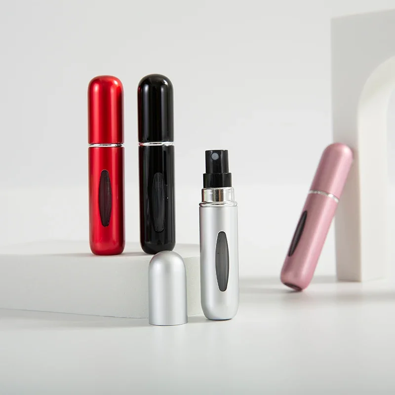 5ml 향수 스프레이 병, 휴대용 향수 분무기 채울 수있는 미니 향수병 향수 빈 병 향기 펌프 상자