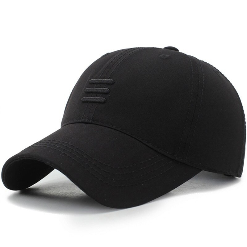 Three Horizontal Lines Embroidery Baseball Caps Spring and Autumn Outdoor Adjustable Casual Hats Sunscreen Hat