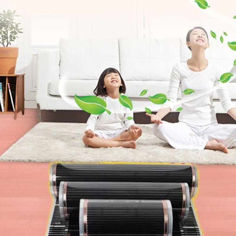 220 В 220 Вт 50 см-8 метров ширина здоровый подогрев пола инфракрасный подогрев пола нагреватель из углеродной пленки электрический подогреватель пола