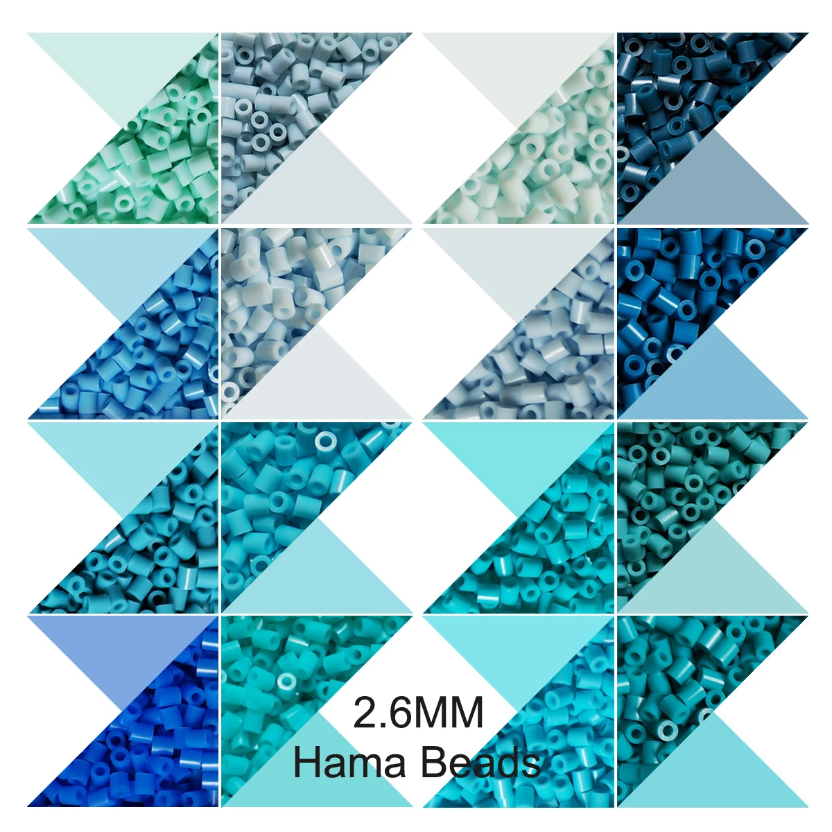 2.6Mm Mini Hạt 1000PCS Màu Xanh Điểm Ảnh Nghệ Thuật Hạt Cầu Chì Cho Trẻ Em Quà Tặng Hama Hạt Diy Câu Đố Sắt hạt