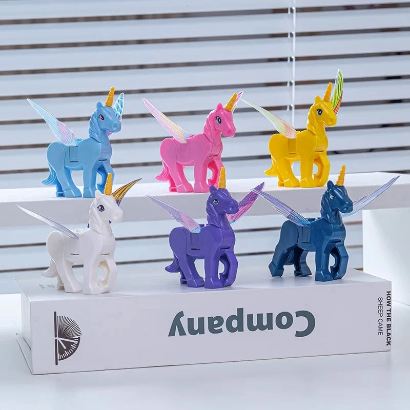 2024 New Hot Unicorn Building Blocks Mini Action Figure Bricks Toy