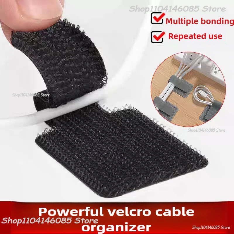 Releasable Cable Organizer Ties Mouse Earphones Wire Management Nylon Cable Ties Reusable Loop Hoop Tape Straps Tie