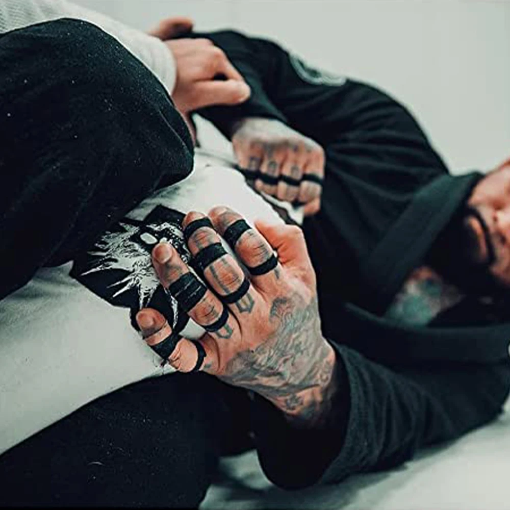 Cinta de dedo para BJJ, cintas Kinesio, cinta deportiva de jiu-jitsu, vendaje autoadhesivo, accesorios de Jujitsu, vendaje elástico