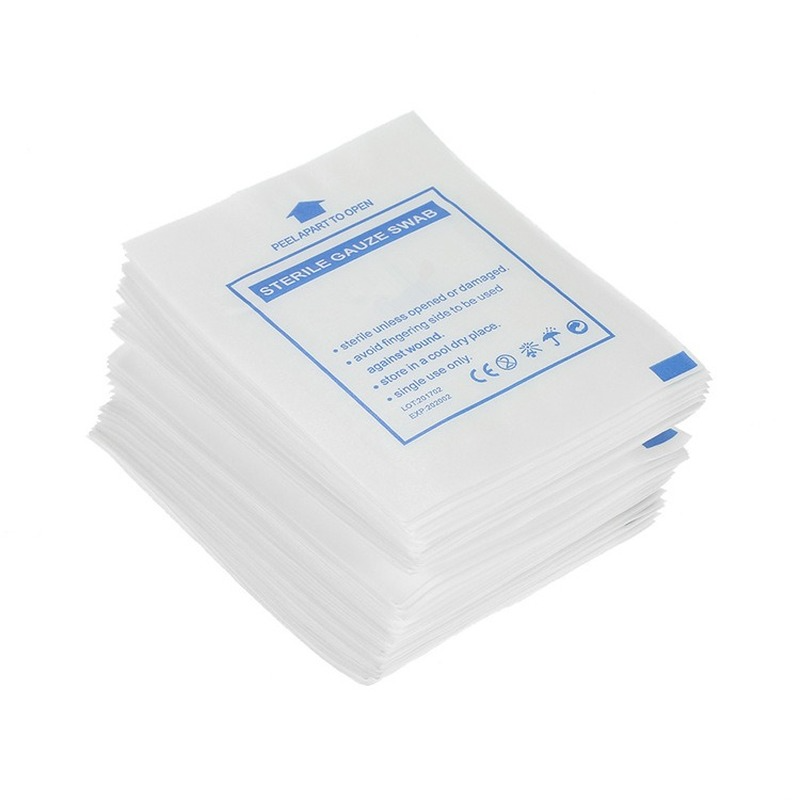 10 pièces/lot tampon de gaze coton premiers secours imperméable pansement stérile gaze tampon fournitures de soins des plaies