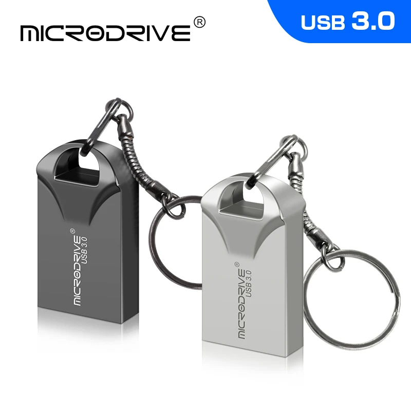 Impermeable Super Mini unidad flash usb pen Drive 32GB metal usb 3,0 flash usb stick pendrive 64GB para cle usb 128 gb