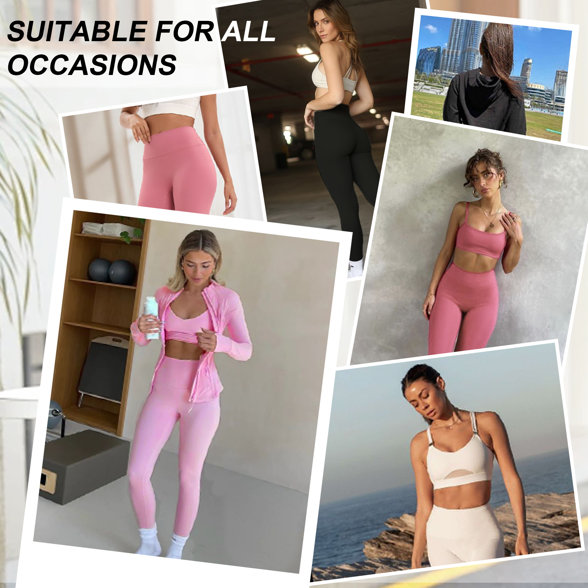 Solid Color Seamless Yoga Pants High Waist Fitness Sport Legging Women Stretchy Gym Workout Tights Running Pants