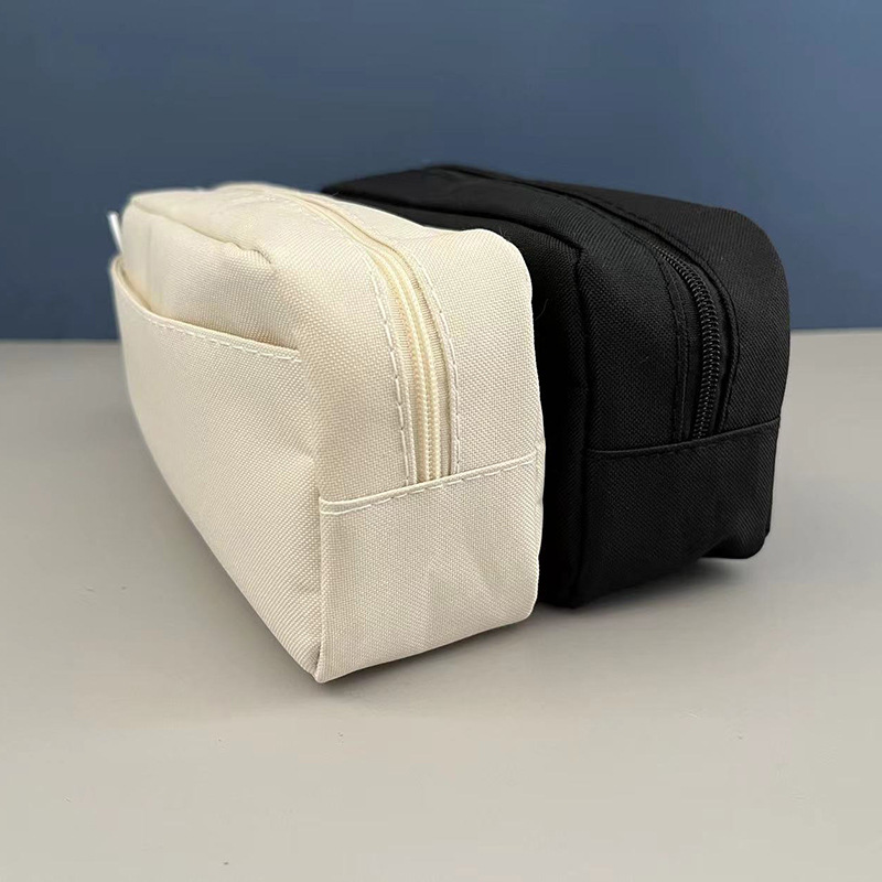 검은 용량 연필 케이스 Kawaii 귀여운 연필 케이스 학생 펜 케이스 큰 연필 가방 연필 주머니 학교 용품 편지지