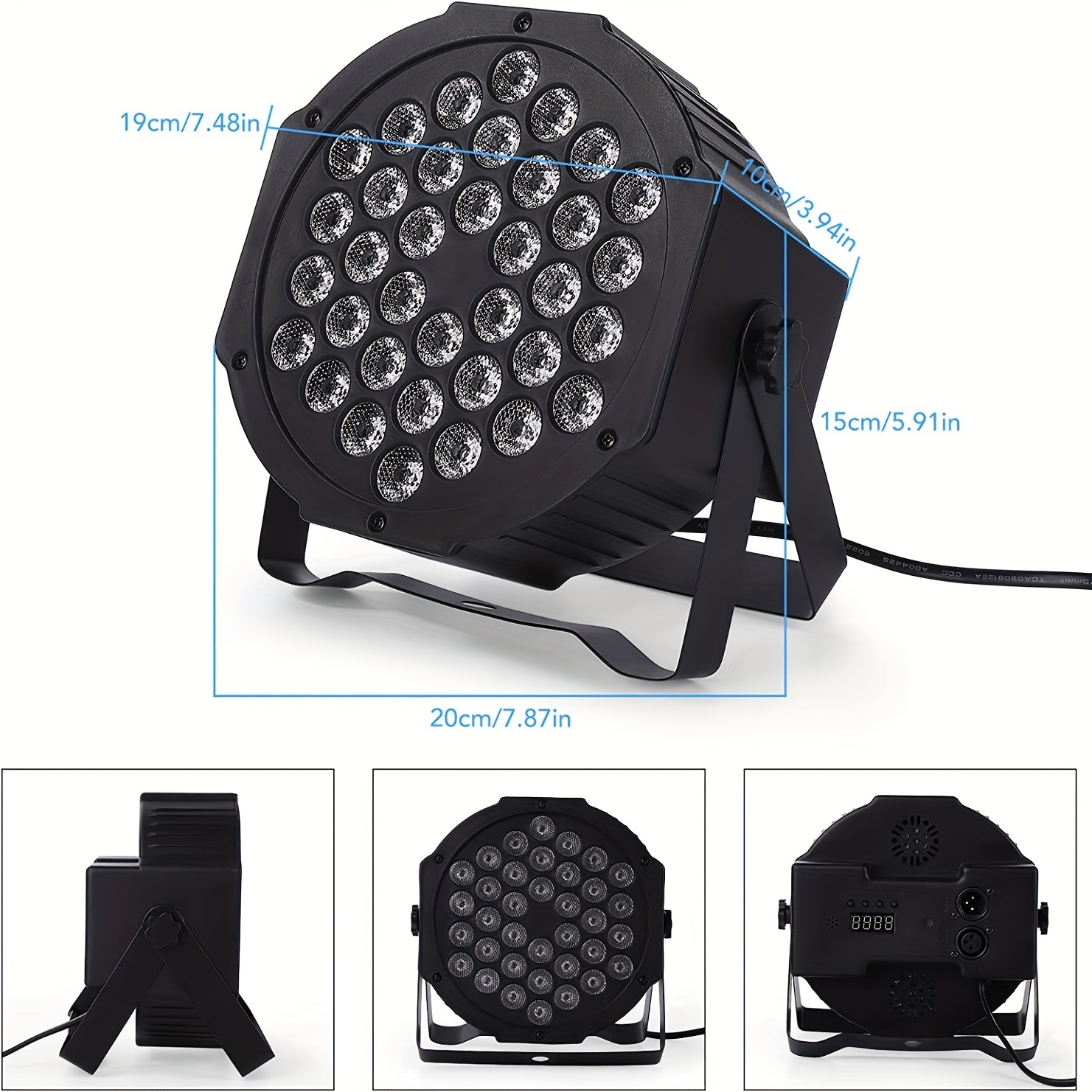 36W Professional Disco light DMX512 Voice Control RGB LED Ktv Bar Party DJ Decorative Stage Light Effect Projector par lamp