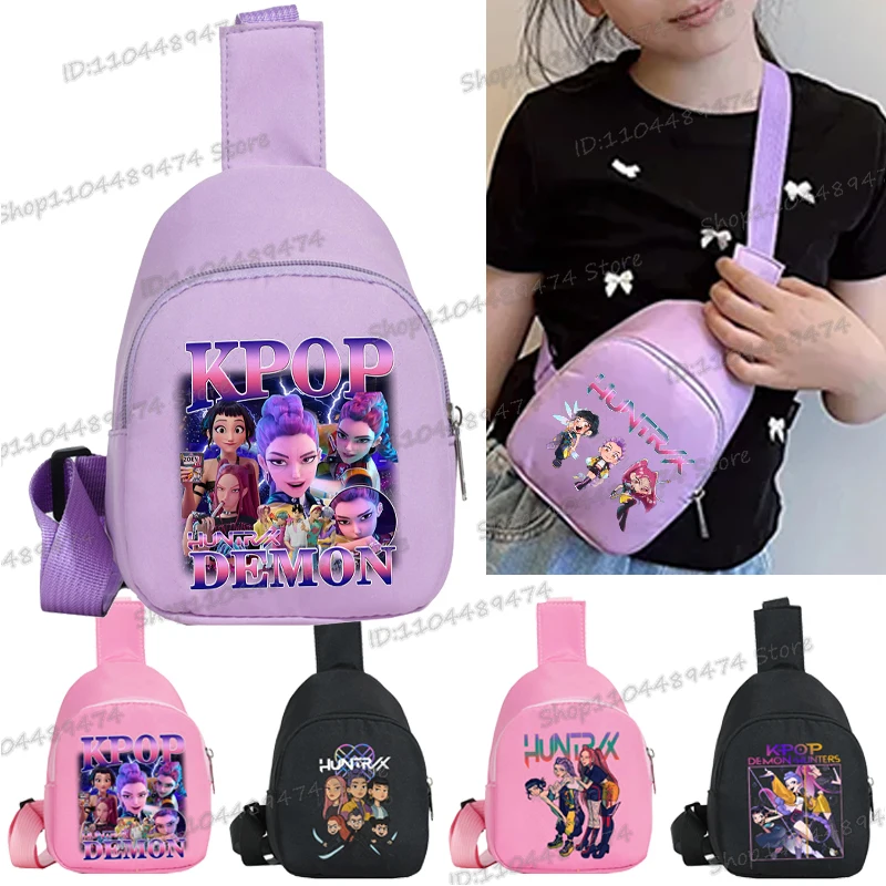 Милая детская нагрудная сумка KPop с героями мультфильмов для мальчиков и девочек, детская сумка на плечо для женщин и мужчин, дорожные сумки-мессенджеры, кошелек, сумки