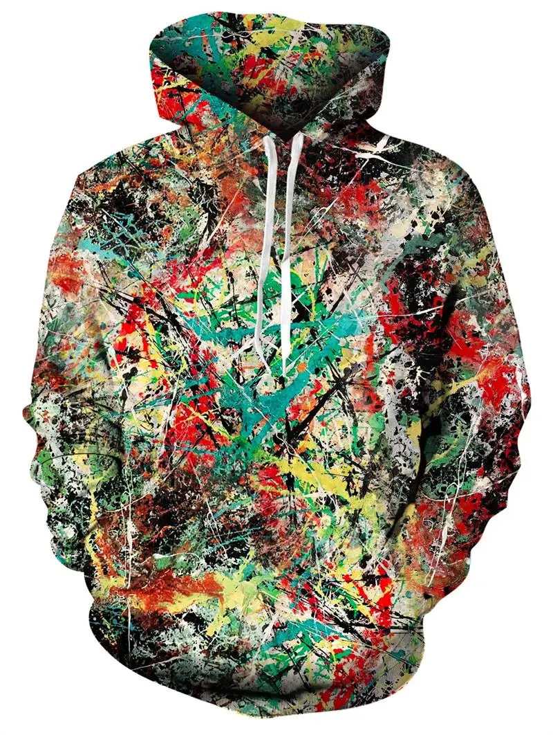 Nuevo estampado sudaderas con capucha Unisex novedad estampado 3D Patternv Sudadera con capucha con bolsillo Sudadera con capucha ropa de calle suelta cómoda