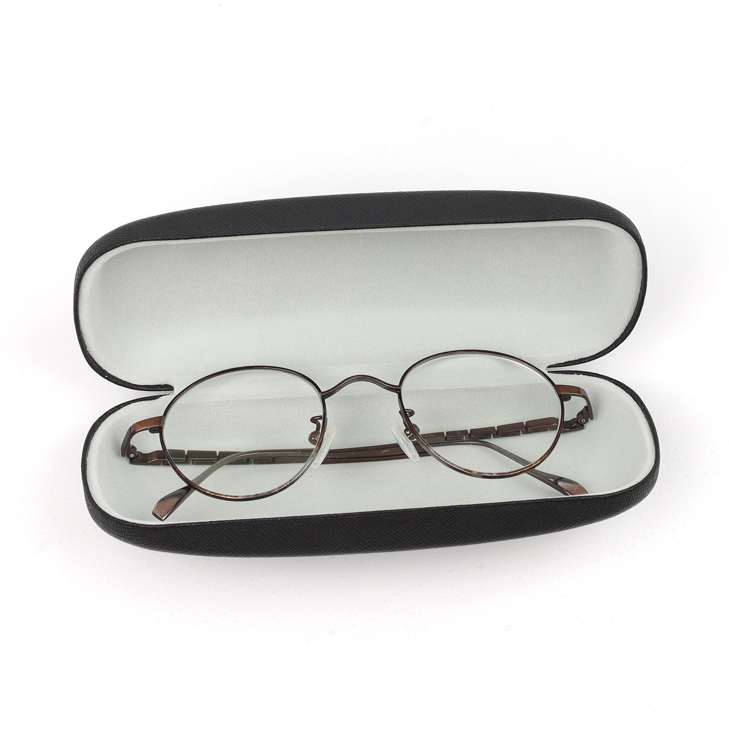 ハードメガネケース男性女性 PU レザー眼鏡ケース老眼鏡用