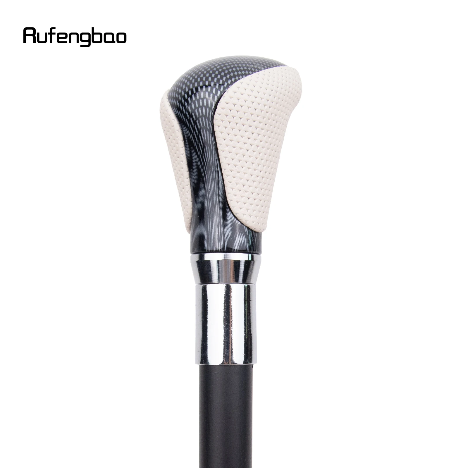 Branco preto couro branco bengala moda decorativa bengala cavalheiro elegante cosplay cana crosier 94cm