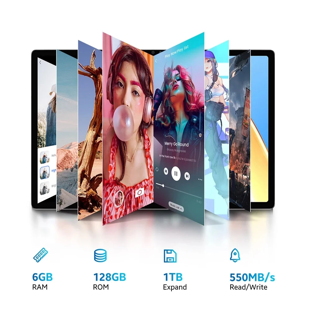 Globale Version CHUWI HiPad XPro 10 Zoll Tablet Android 12 Unisoc T616 Octa Core 4G LTE 6 GB 128 GB 13 MP 7000 mAh Akku Tablets