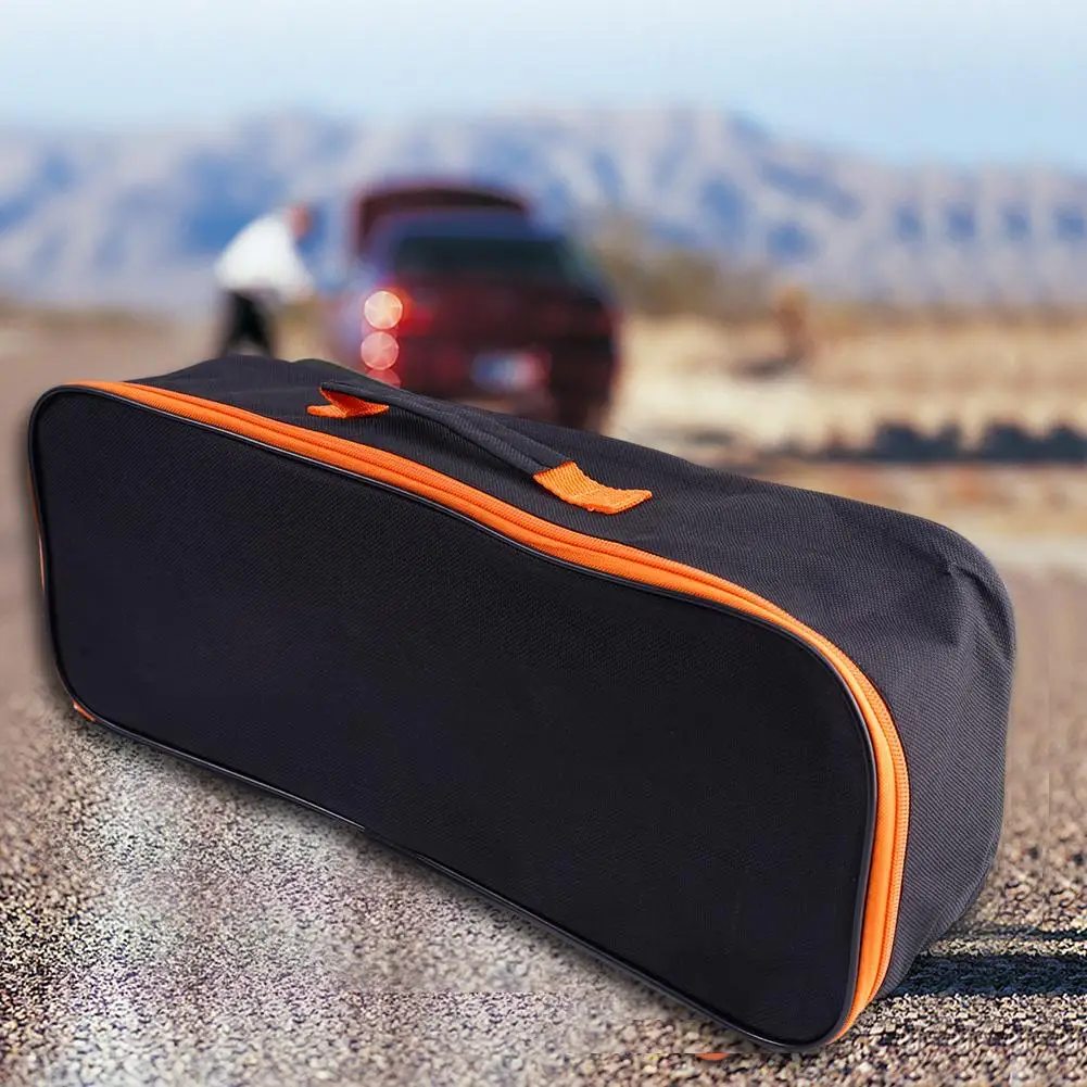 Black Car Wear Resistant Zipper Closure Practical Storage Case With Handle Portable Pouch Vacuum Cleaner Tool Bag