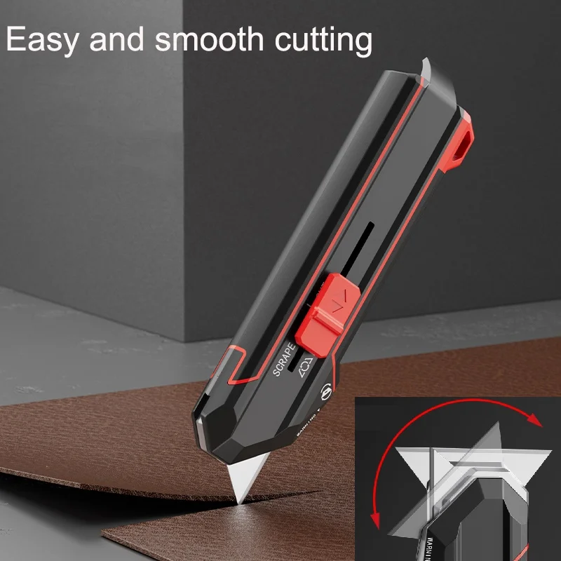 Multifunctional Utility Knife Transforms into Scraper Industrial Alloy Material Cutting Tool Household Electrician Glue Knives