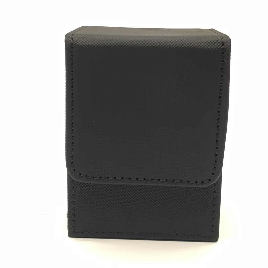 Kaart geschikt voor 100+kaarten met enkele mouwen, lederen Trading Commander Deck Box compatibel met Mtg Card Deck, Game Card Box