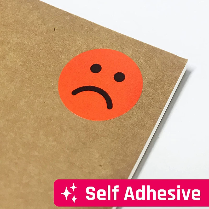 1 "Happy Sad Smiling Face พฤติกรรมสติกเกอร์ 120-1200pcs ป้ายครูห้องเรียนโรงเรียนเด็กนักเรียนสติกเกอร์รางวัลของเล่นของขวัญ