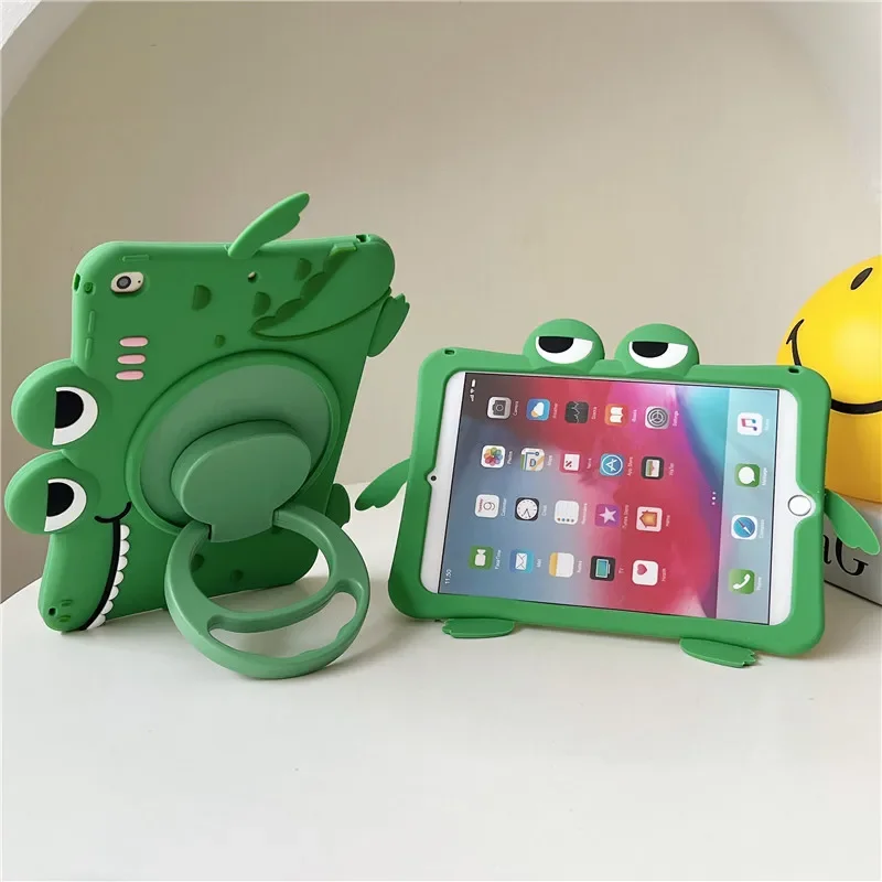 Para iPad 7th 8th 9th 10,2 10 10th Gen funda con soporte de rotación 360 para IPad Air 2 3 4 5 10,9 2022 Mini 6 Pro 9,7 11 fundas para niños