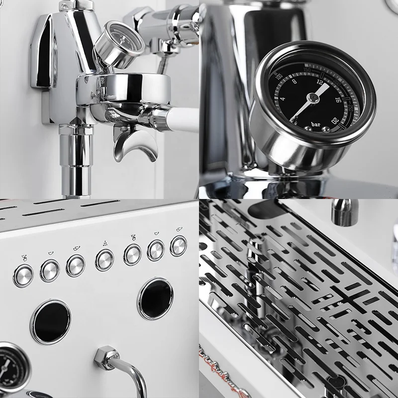 ST สะดวกเชิงพาณิชย์ Kahve Makinesi Latte Cappuccino Milk Frothing Steam Espresso Machine เครื่องชงกาแฟ