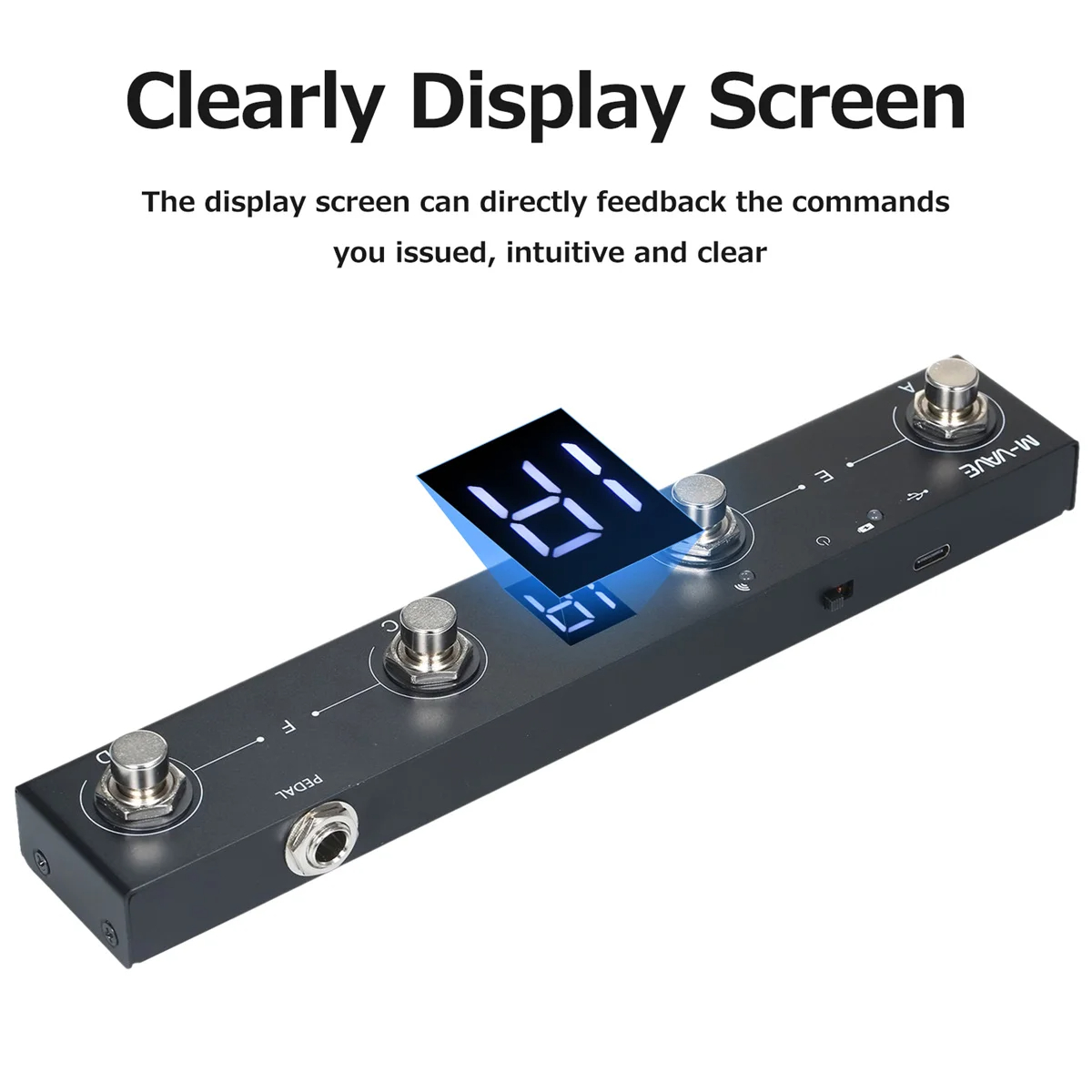 M-VAVE schokolade schokolade bt wiederauf ladbare 4 tasten midi controller pedal app steuerung mit drahtlosem übertragungs system